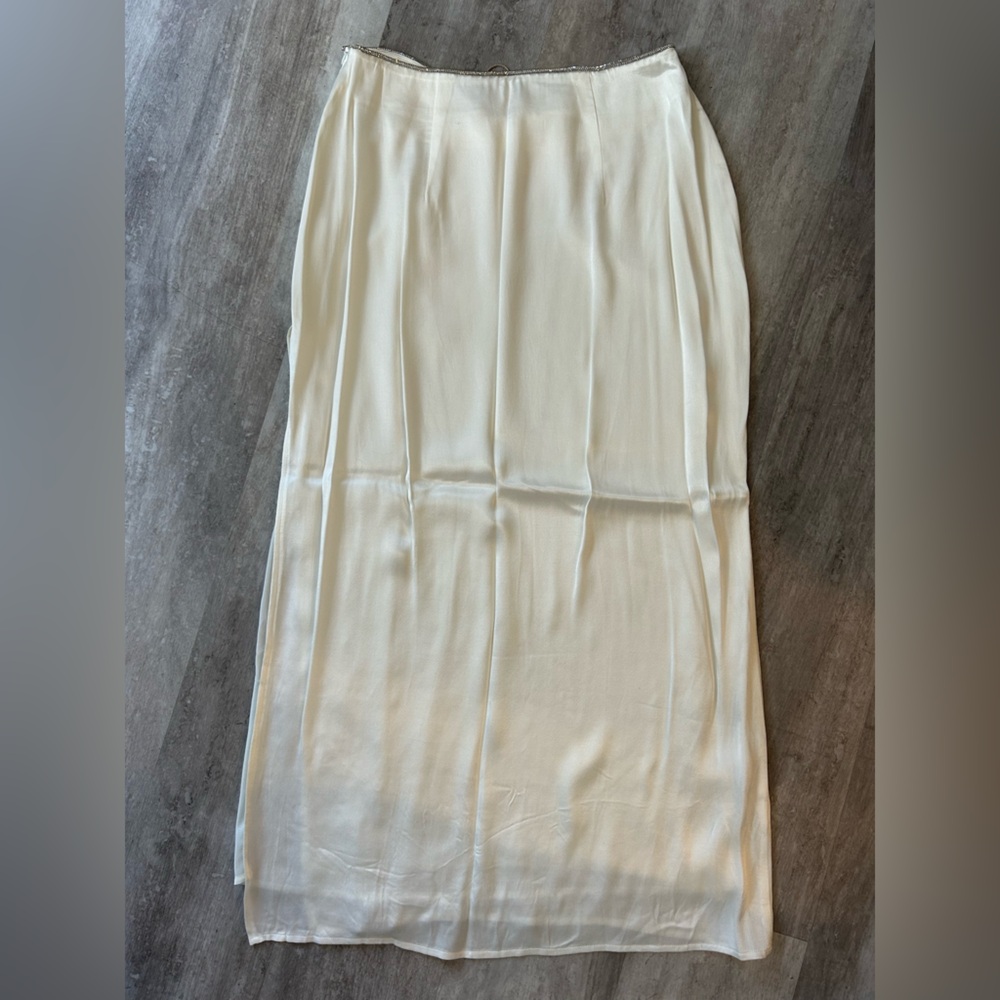 Meshki White Christie Diamanté Rope Skirt - Picture 3 of 4